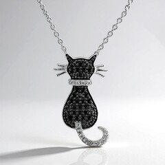Collana in argento con Spinello Nero