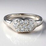 Anello in argento con Topazio Bianco