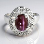 Anello in argento con Scapolite Occhio di Gatto