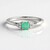 Anello in argento con Smeraldo Colombiano
