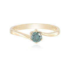 Gouden ring met een I2 Blauwe Diamant (SUHANA)