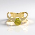 Anello in oro con Sfene (de Melo Gold)