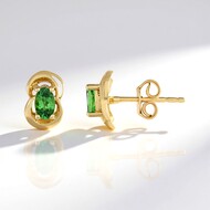 Orecchini in argento con Lemshuku Tsavorite
