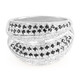 Bague en argent et Spinelle noir