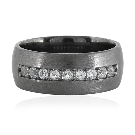 Weißer Topas-Silberring