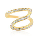 Zilveren ring met zirkonen