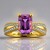 Bague en or et Diaspora rose (AMAYANI)