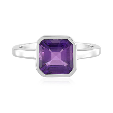 Anello in argento con Ametista Siberiana (MONOSONO COLLECTION)