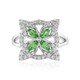 Anello in argento con Tsavorite della Tanzania