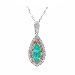 Gouden halsketting met een Paraiba toermalijn (CIRARI)