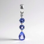 Ciondolo in oro con Tanzanite AAA