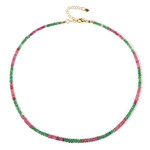 Collar en plata con Esmeralda de Brasil