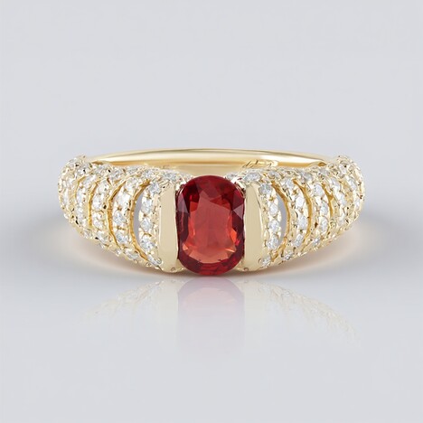Anello in oro con Rubino Tanzania (de Melo)