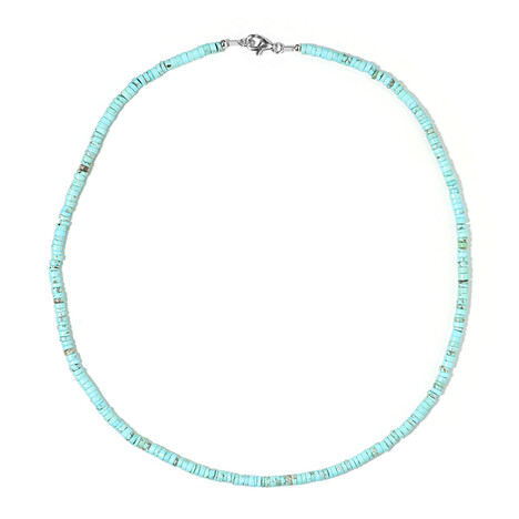 Zilveren halsketting met Blauwe Magnesieten