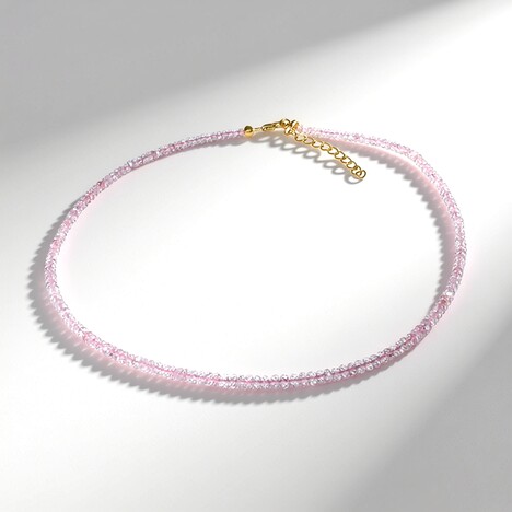 Collana in argento con Morganite