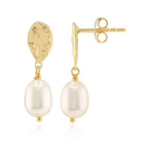 Orecchini in argento con Perla d'Acqua Dolce Bianca