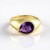 Bague en argent et Améthyste de Zambie