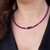 Sambia-Amethyst-Silberhalskette (Riya)