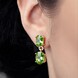 Wagogo-Peridot-Goldohrringe