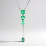 Collana in argento con Smeraldo Colombiano (de Melo Essence)