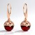 Orecchini in argento con Ambra Rossa Colombiana (dagen)