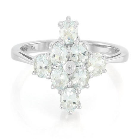 Anillo en plata con Turmalina Paraíba