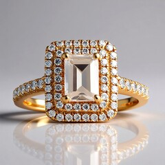 Anello in oro con Morganite AAA (CIRARI)