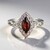 Anello in argento con Zircone Mogano