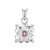 Padparadscha Sapphire Silver Pendant