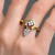 14K VVS1 (G) Diamond Gold Ring (Annette)