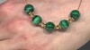 Collier en argent et Malachite