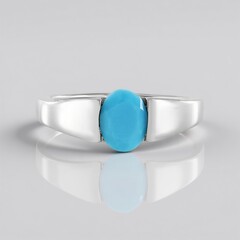 Anello in argento con Turchese Sleeping Beauty
