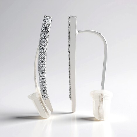 Boucles d'oreilles en argent et Zircon