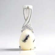 Ciondolo in argento con Agata Dendritica