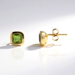 Orecchini in oro con Tormalina Verde