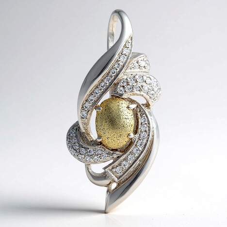 Ciondolo in argento con Labradorite