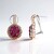 Boucles d'oreilles en argent et Rubis de Birmanie (Gems en Vogue)