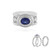 Anello in argento con Cianite del Nepal (Dallas Prince Designs)