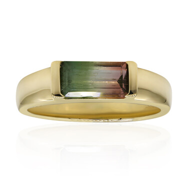 Mehrfarbiger Turmalin-Goldring