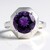 Anello in argento con Ametista Zambiana (Pallanova)
