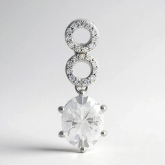 Ciondolo in argento con Danburite