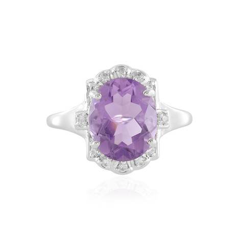Lavendel-Amethyst-Silberring