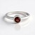 Anello in argento con Granato Mozambico