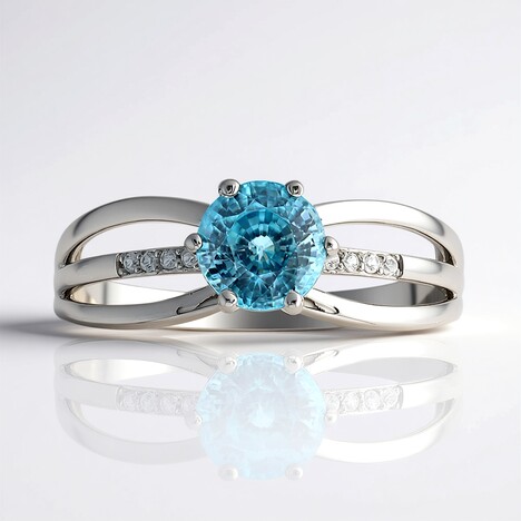Anello in argento con Zircone Ratanakiri