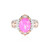 Äthiopischer Pinkfarbener Opal-Silberring (Gems en Vogue)