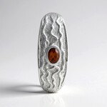 Ciondolo in argento con Zircone Rosa (MONOSONO COLLECTION)