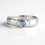 Anello in argento con Acquamarina Brasiliana