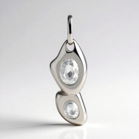 Ciondolo in argento con Zircone (Pallanova)