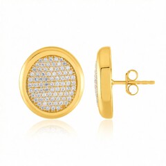 Pendientes en plata con Zircón (de Melo Essence)