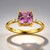 Anello in oro con Diasporo Rosa (AMAYANI)